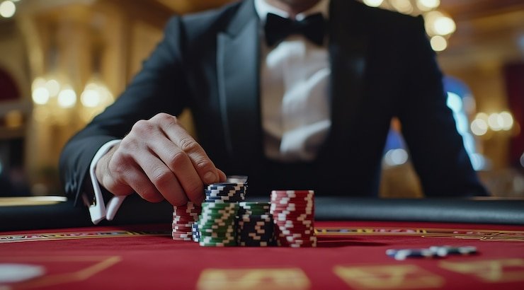 Tampilan roulette dealer langsung di Macau Pools